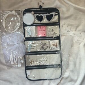 Pearl Embellished Bridal Accessories Set